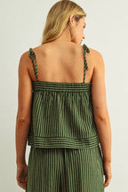 Billy Striped Spaghetti Strap Top