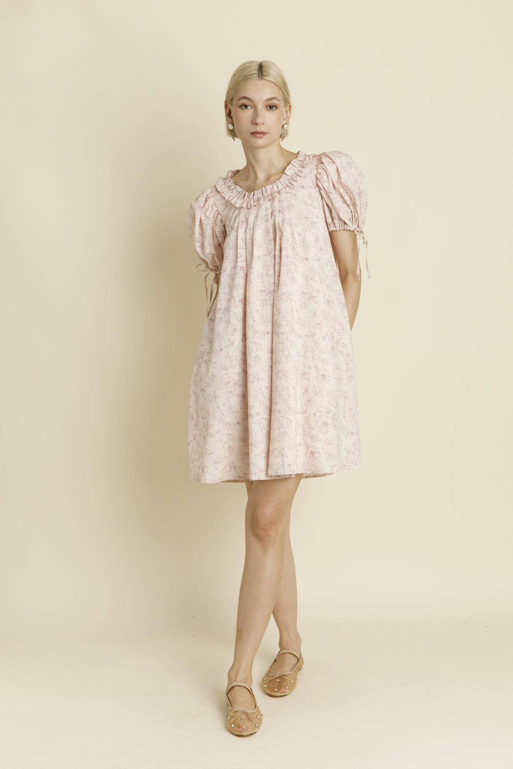 Floral Ruffle Mini Dress