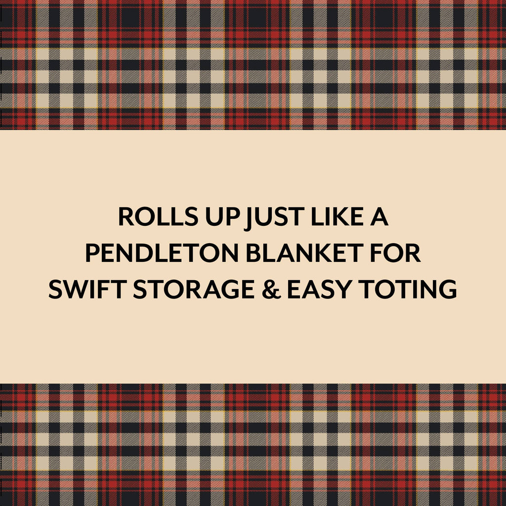 PENDLETON Red Black Check Pattern Chess & Checkers