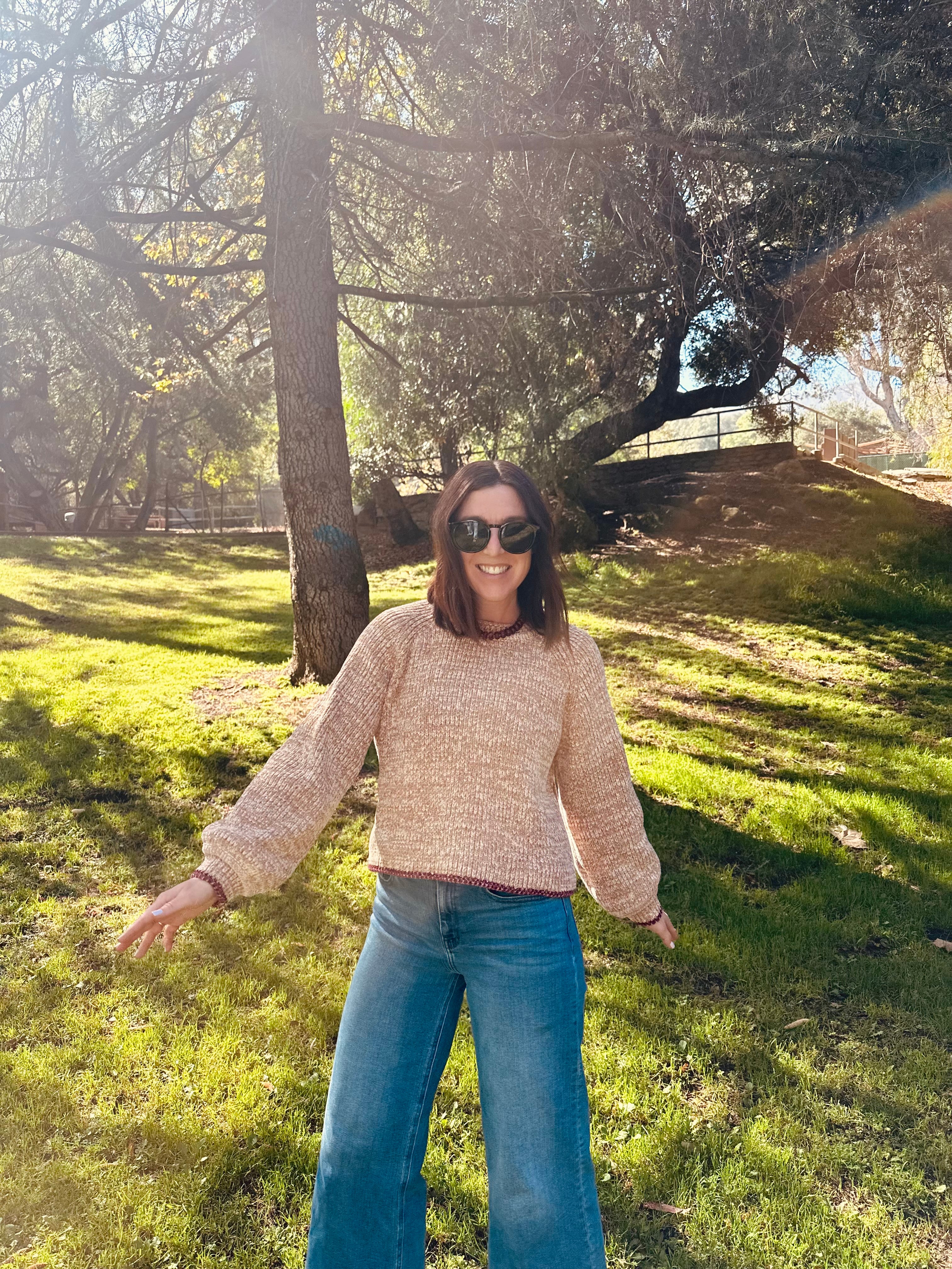 SKIES ARE BLUE Knitted Long Sleeve Sweater