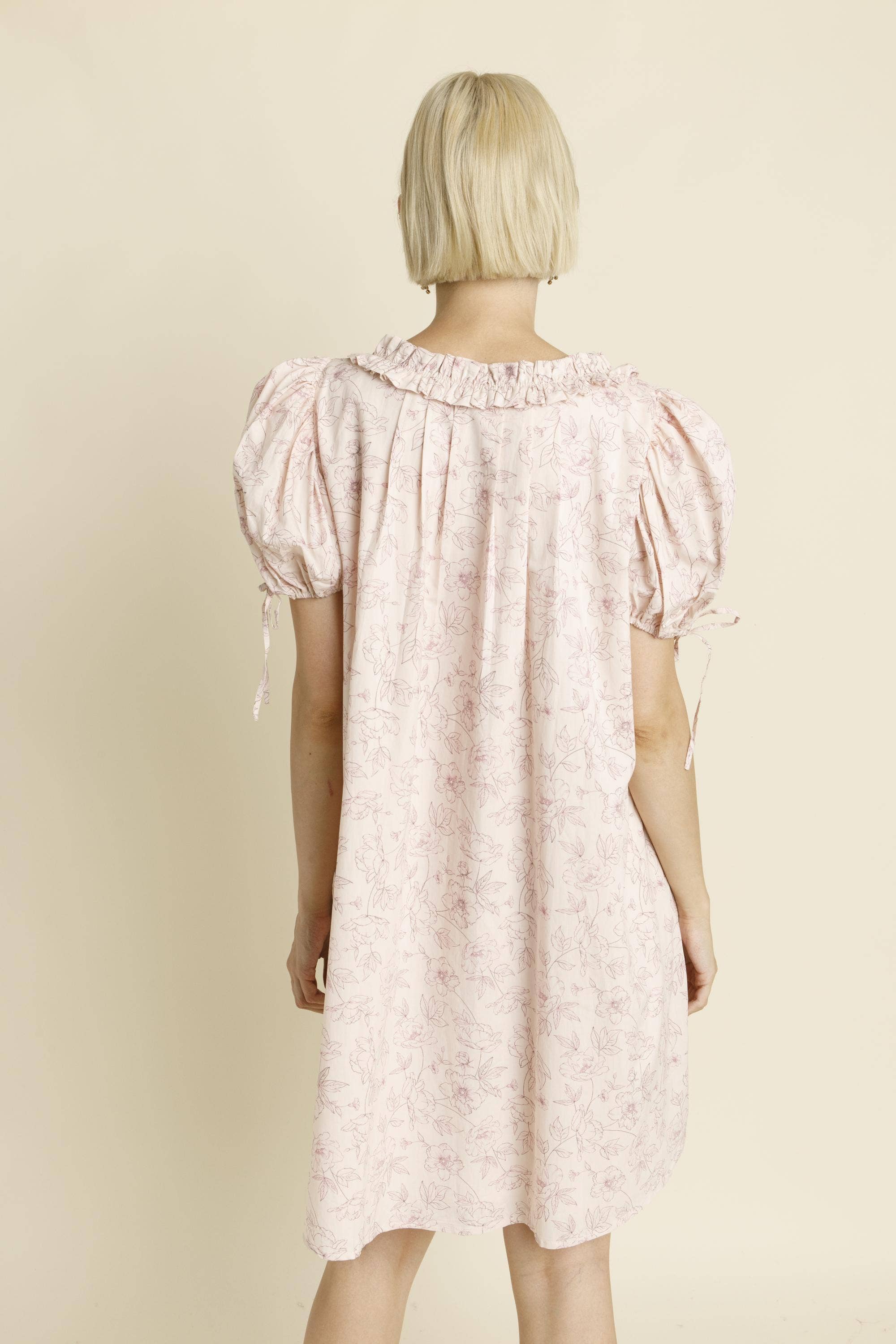 Floral Ruffle Mini Dress