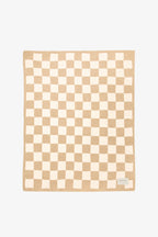 The Teddy Throw - 100% Recycled - Beige Check