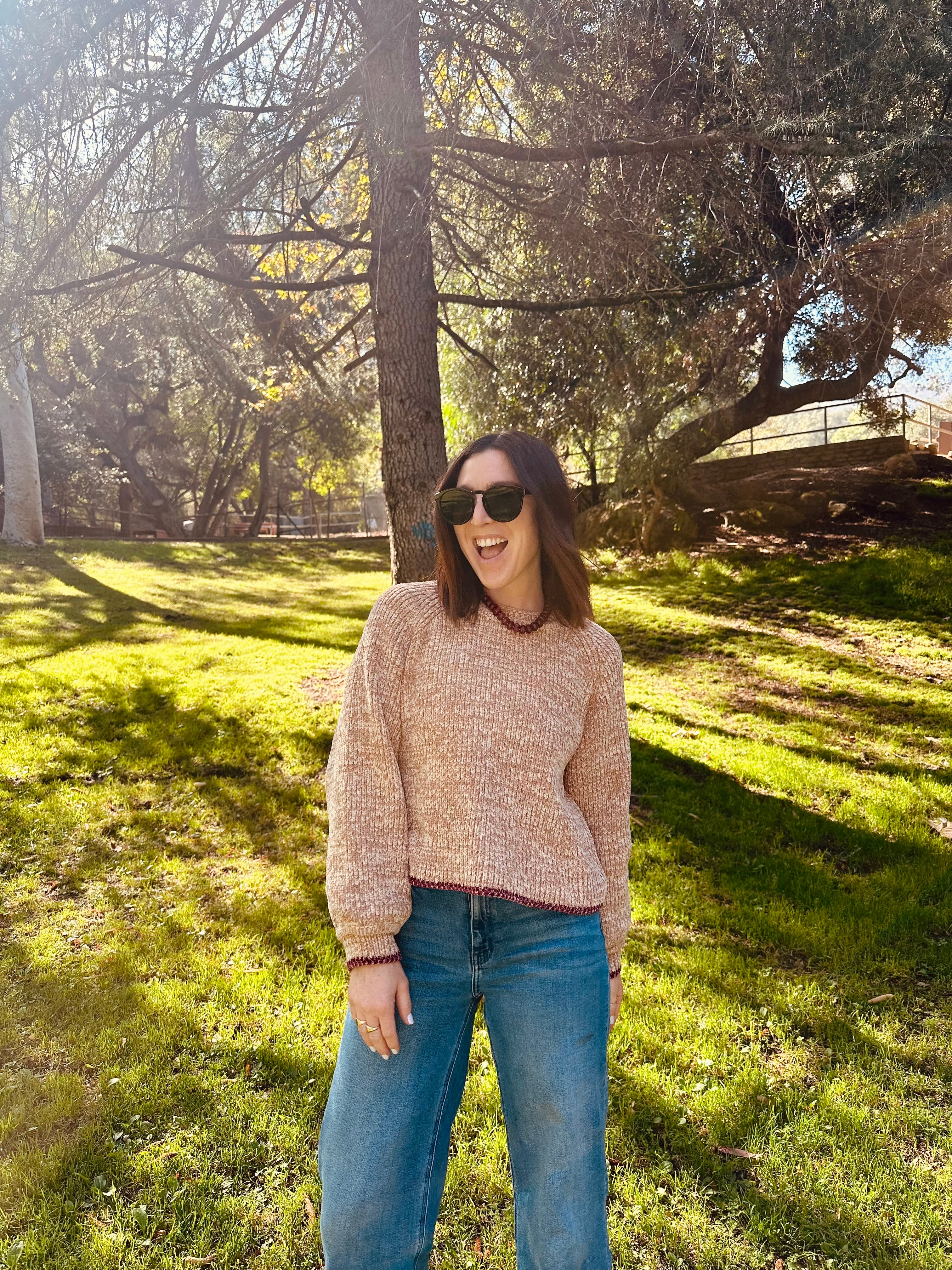 SKIES ARE BLUE Knitted Long Sleeve Sweater