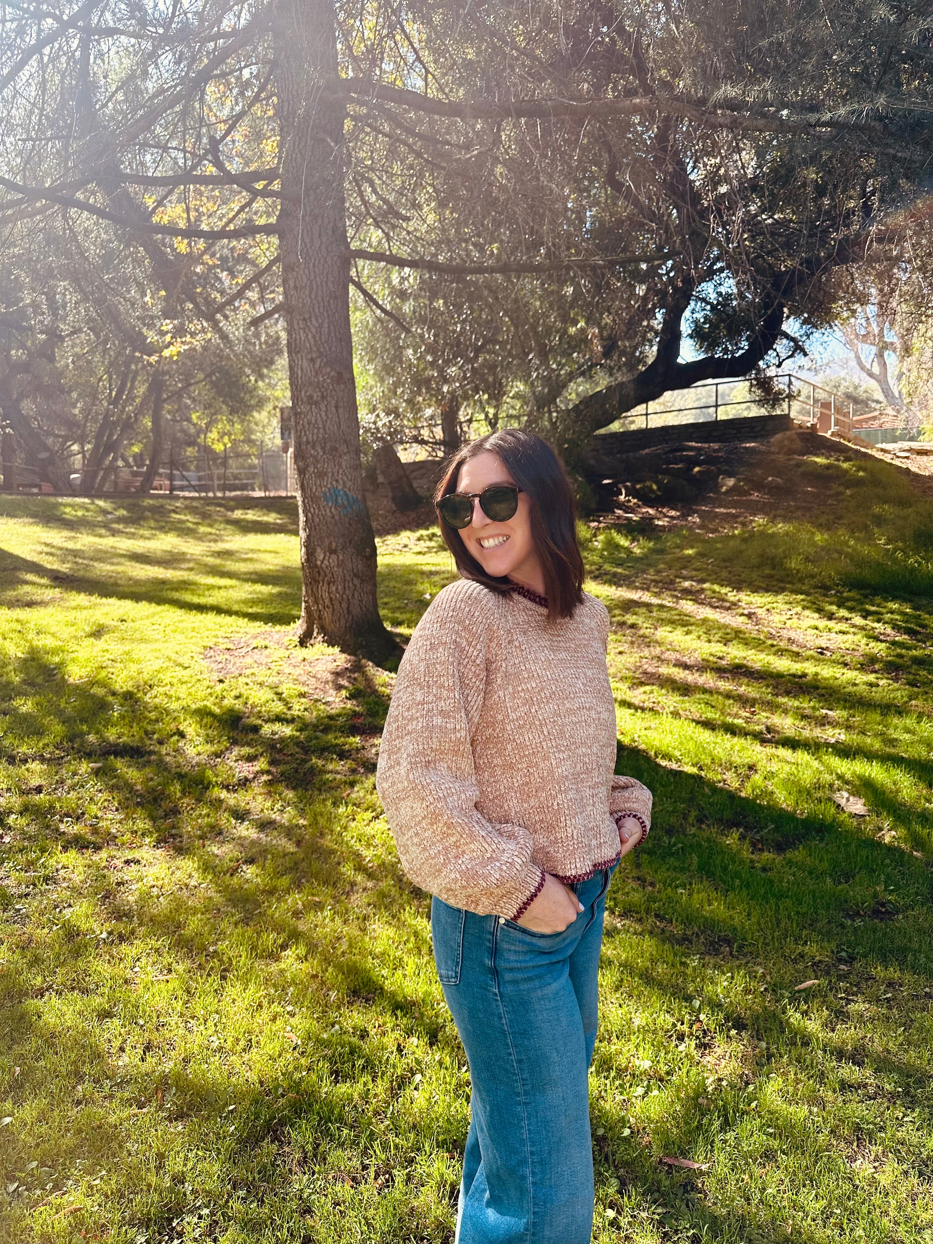 SKIES ARE BLUE Knitted Long Sleeve Sweater