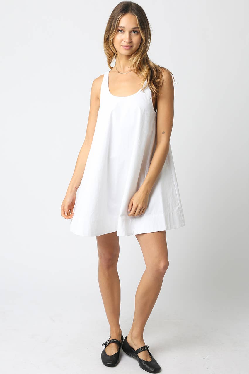 Ariel Sleeveless Swing Mini Dress Leighton Ariel Sleeveless Swing Mini Dress Leighton