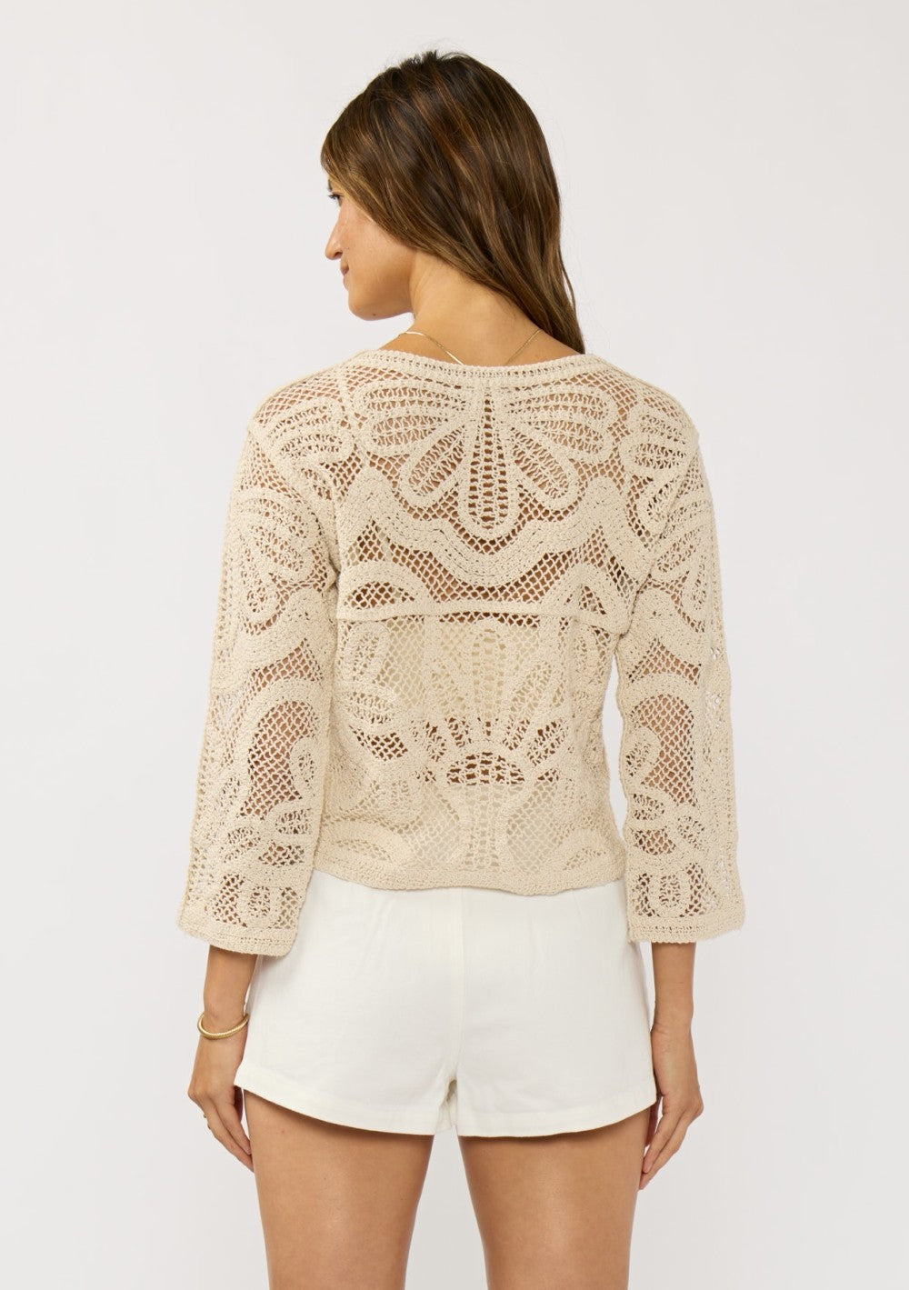 Natural Crochet Top