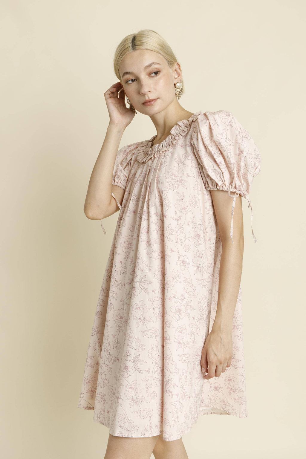 Floral Ruffle Mini Dress