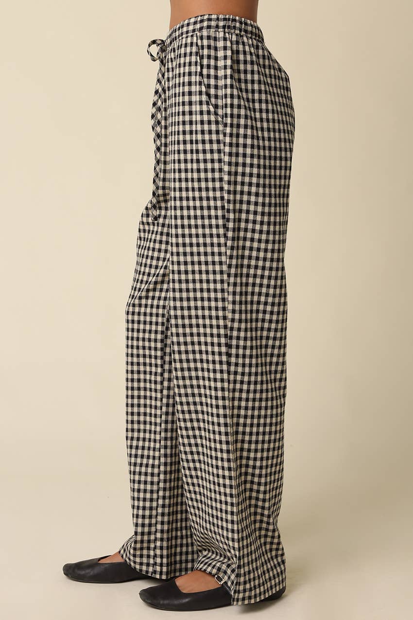 Sienna Gingham Drawstring Pants