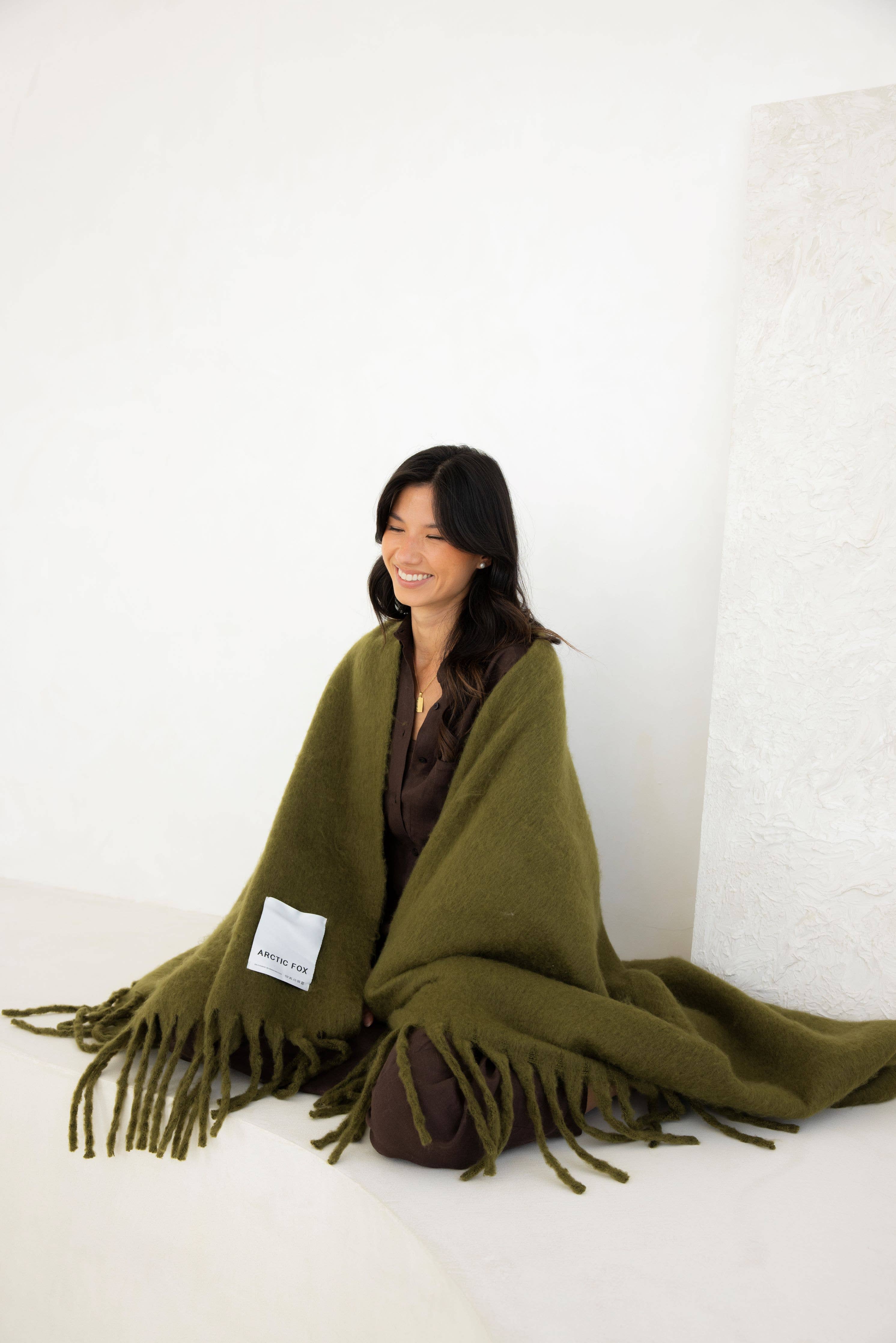 ARCTIC FOX Reykjavik Throw - 100% Recycled - Sea Kelp – Leighton