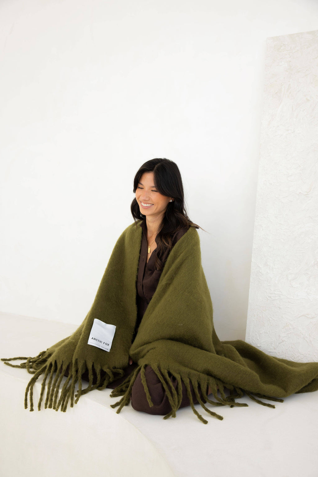 ARCTIC FOX Reykjavik Throw - 100% Recycled - Sea Kelp