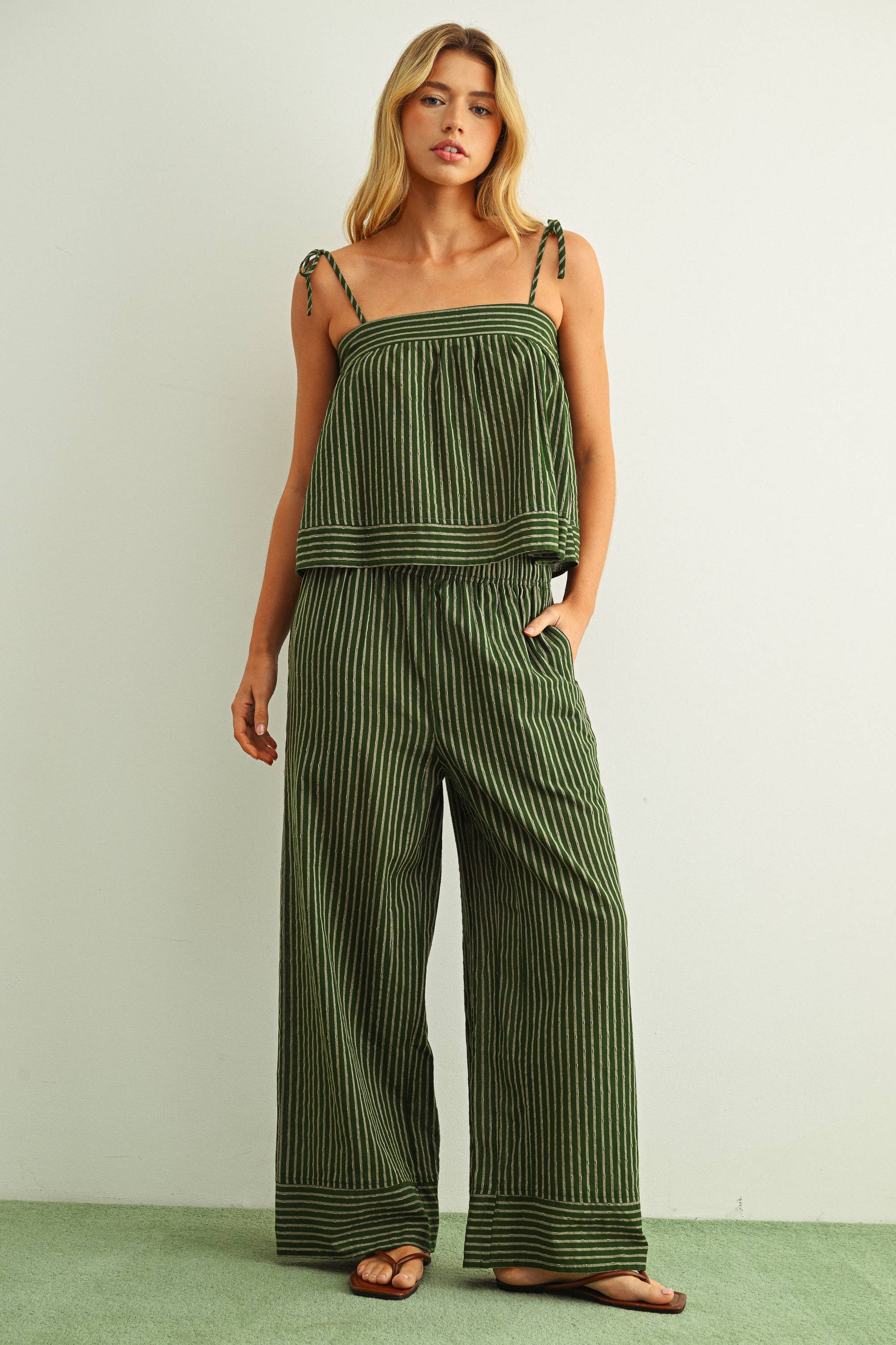 Billy Striped Wide Leg Pants
