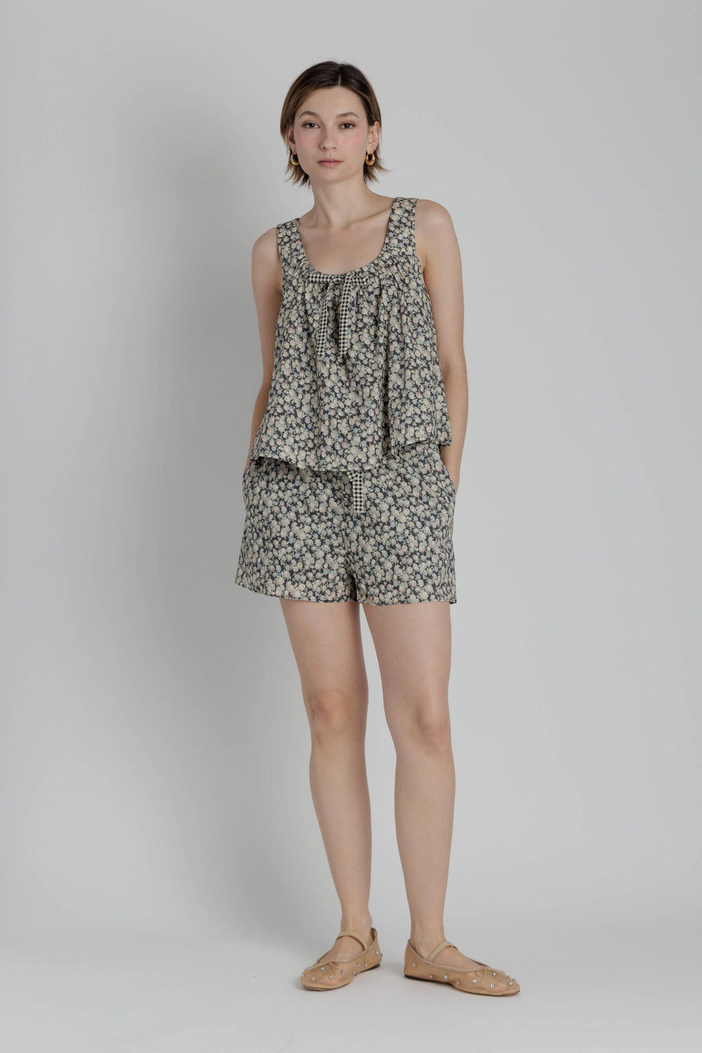Floral Sleeveless Top