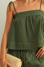Billy Striped Spaghetti Strap Top
