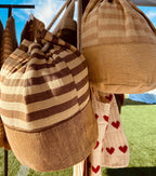LOVESTITCH Striped Barrel Bag