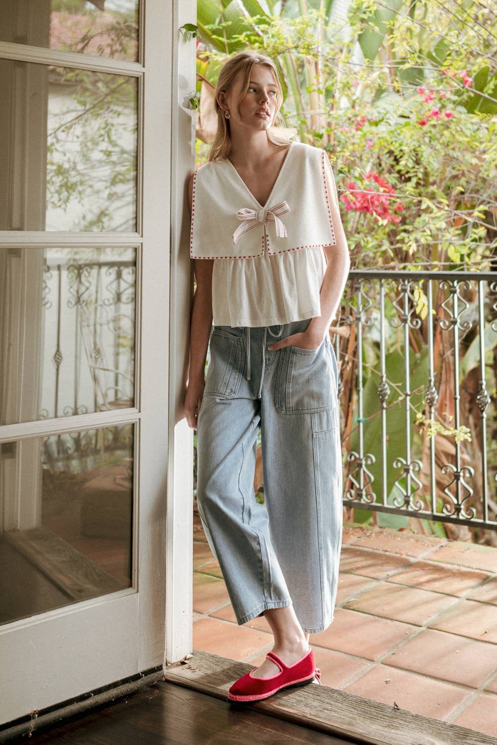 Sleeveless Sailor Top