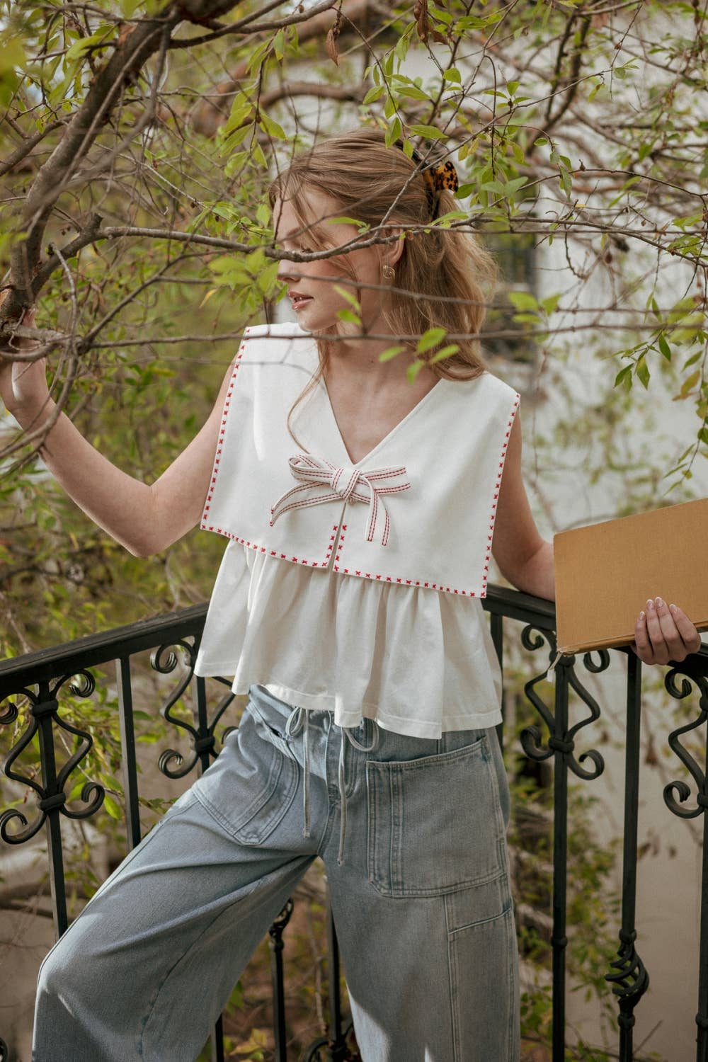 Sleeveless Sailor Top