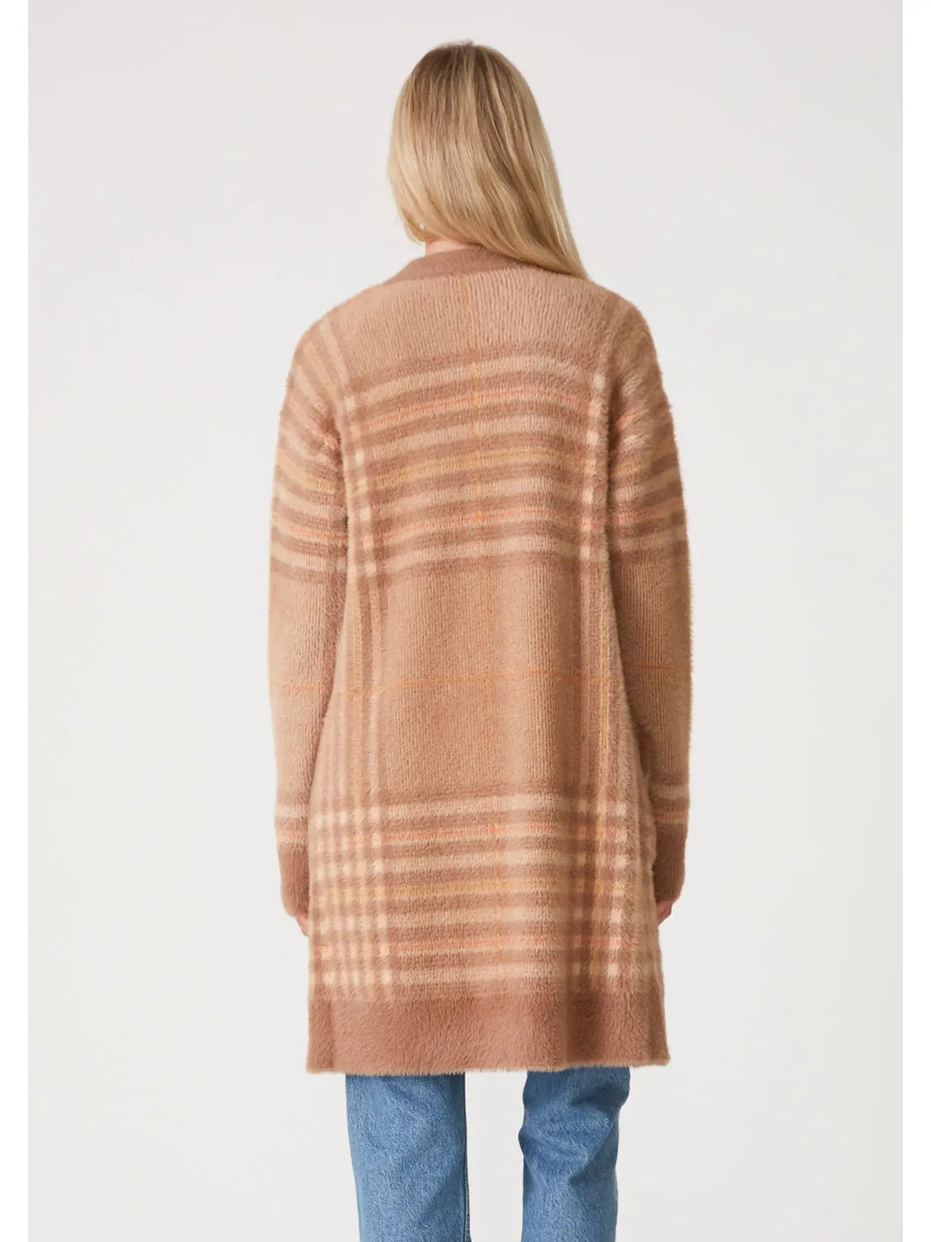 The Jemma Fuzzy Plaid Cardigan