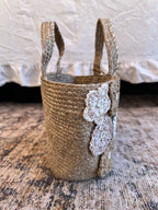 Julia Floral Jute Bag