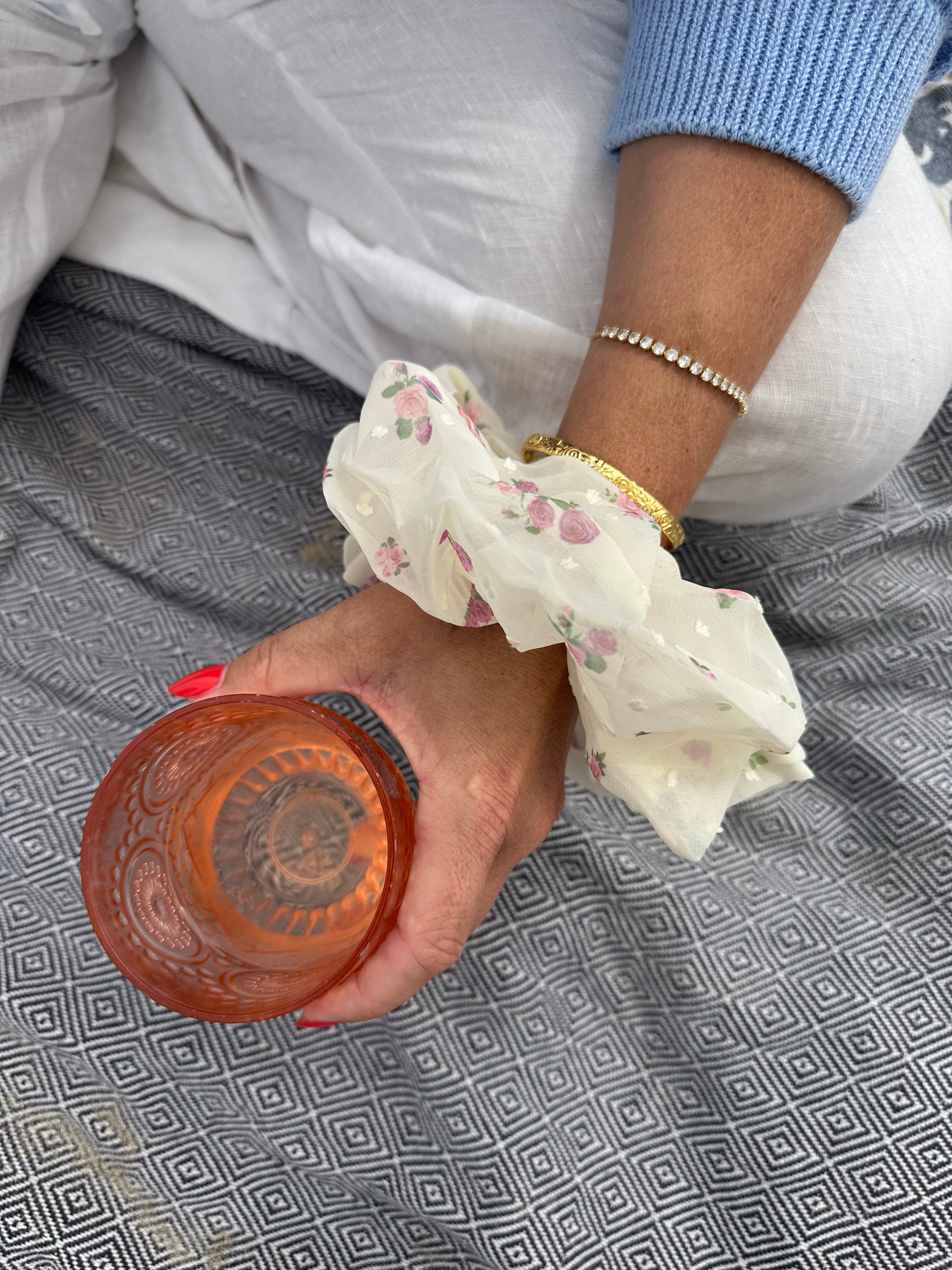 Floral Hair Scrunchie