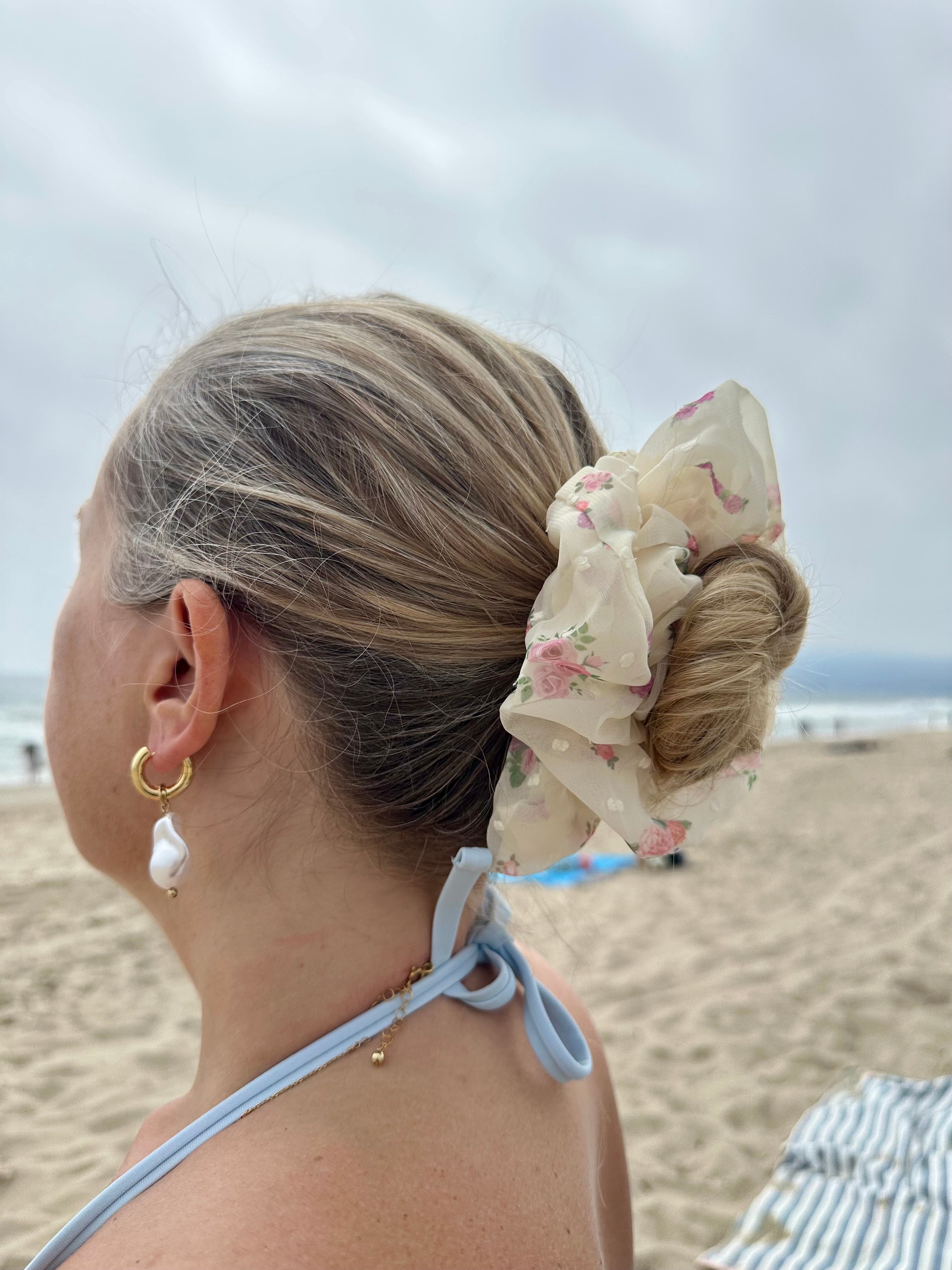 Floral Hair Scrunchie