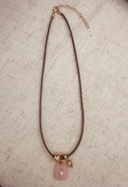 Vivi Brown Cord Pendant Necklace