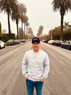 LEIGHTON Printed Logo Crew Neck Sweatshirt