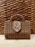 The June Summer Beaded Clutch Handbag