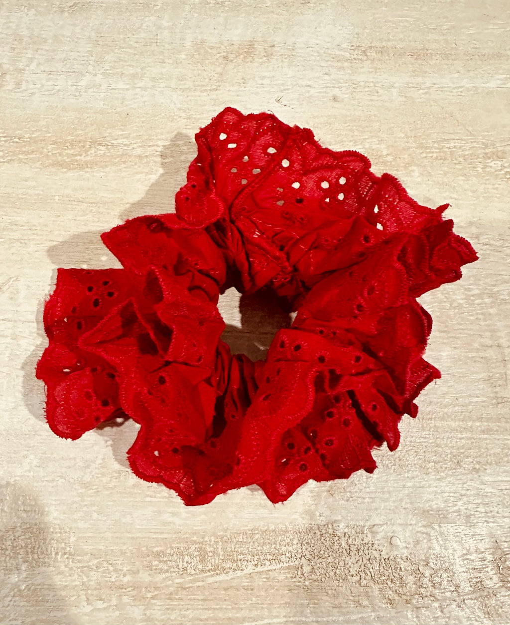 Oversized Eyelet Hair Scrunchie