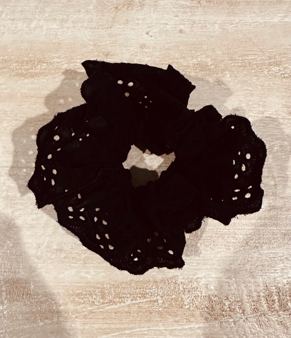 Oversized Eyelet Hair Scrunchie
