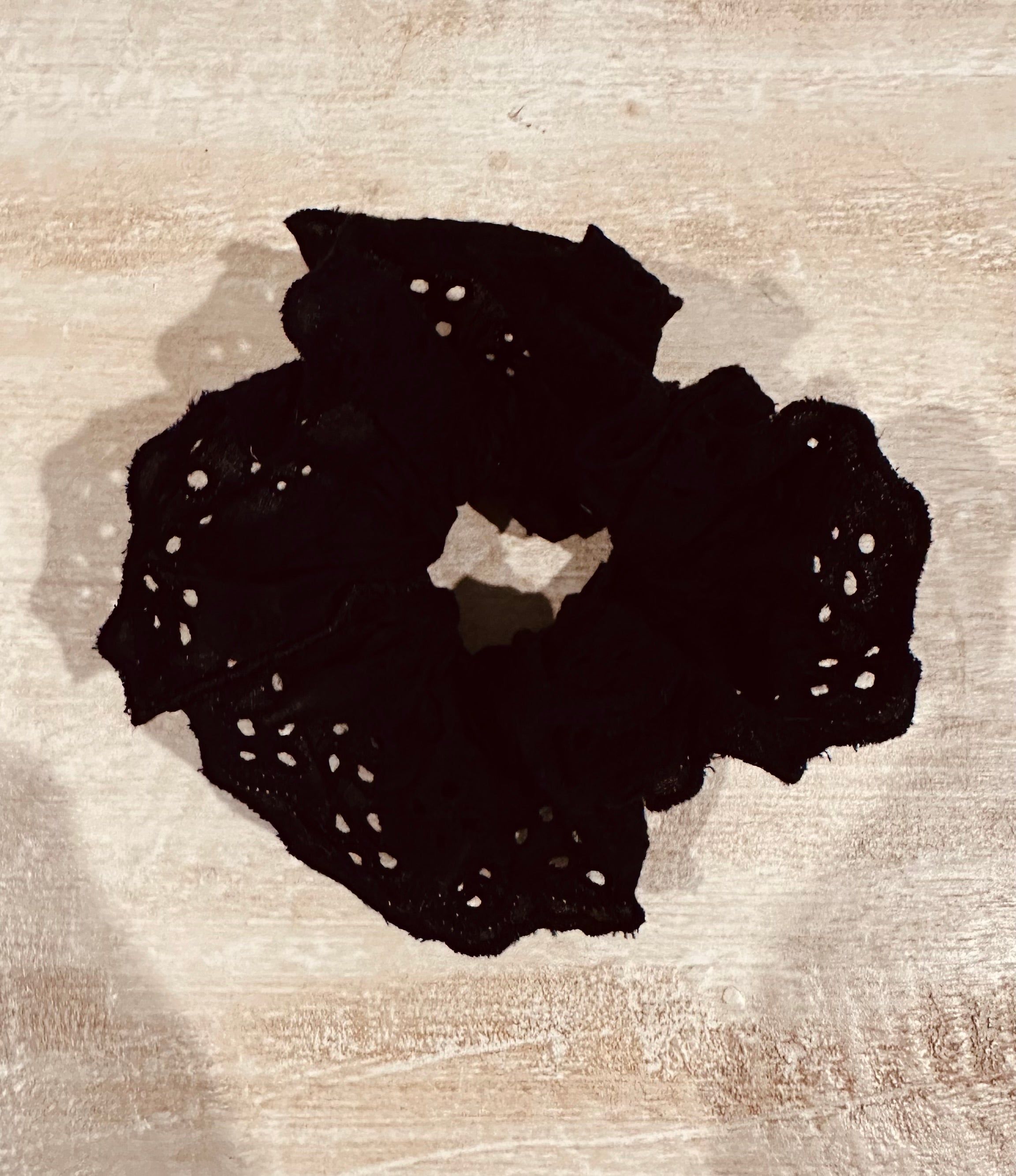 Oversized Eyelet Hair Scrunchie