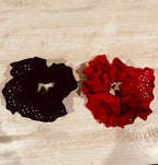 Oversized Eyelet Hair Scrunchie
