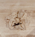 Polka Dot Embroidered Hair Scrunchie