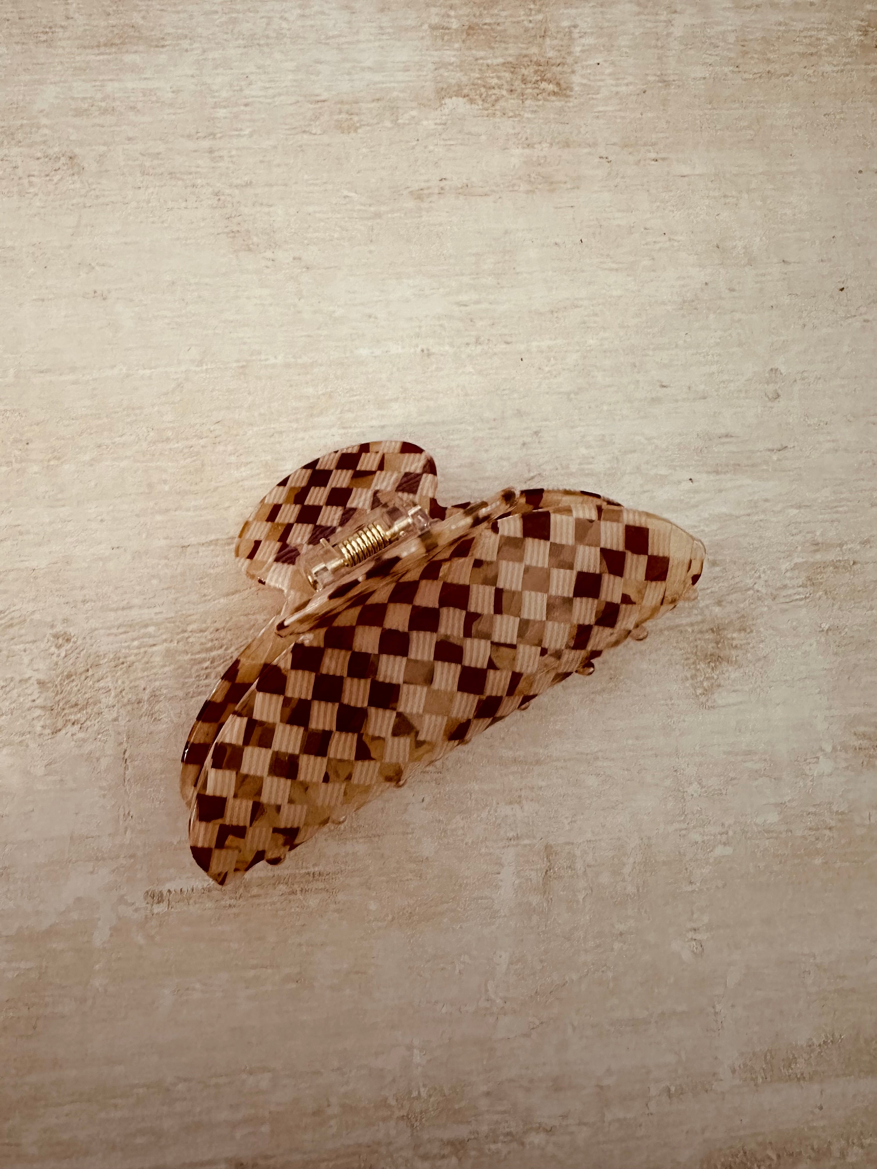 Checkered Hair Clip