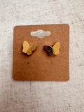 Yellow Butterly Stud Earrings