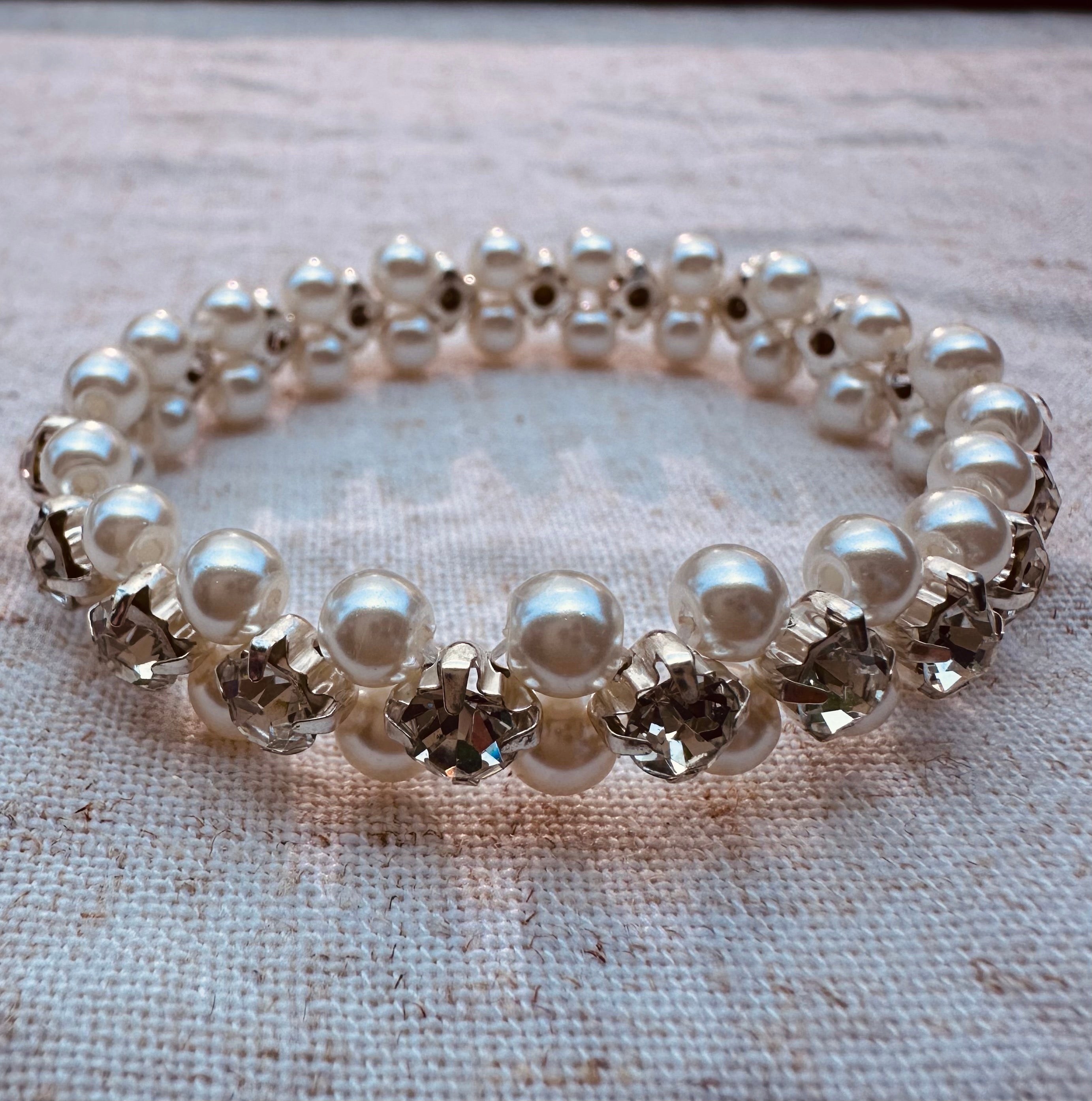 Pearl and Crystal Bracelet
