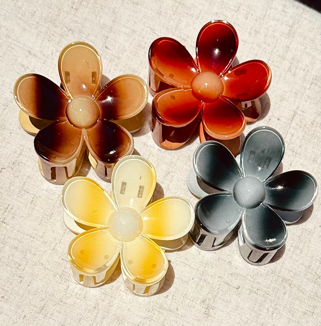 Ombre Retro Flower Hair Clip