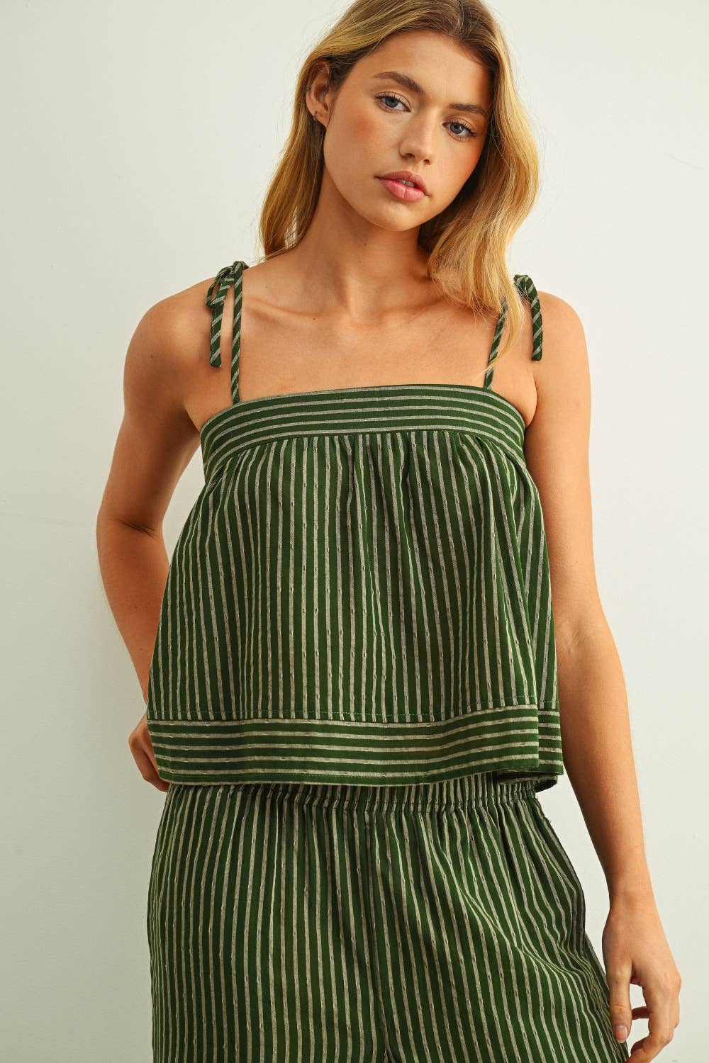 Billy Striped Spaghetti Strap Top