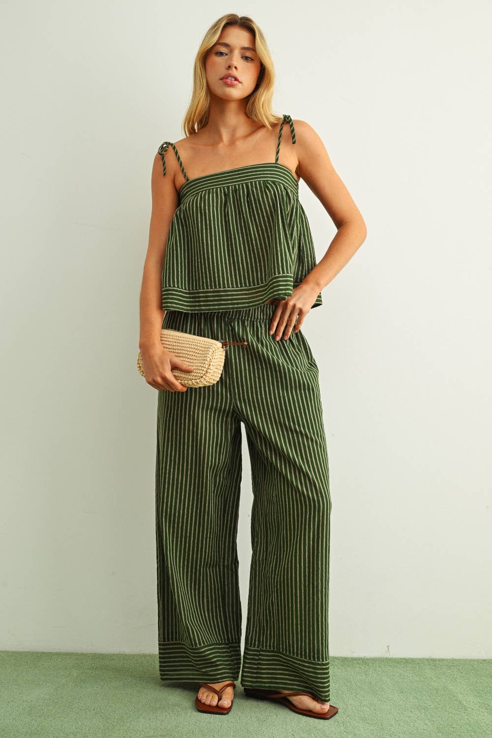 Billy Striped Spaghetti Strap Top
