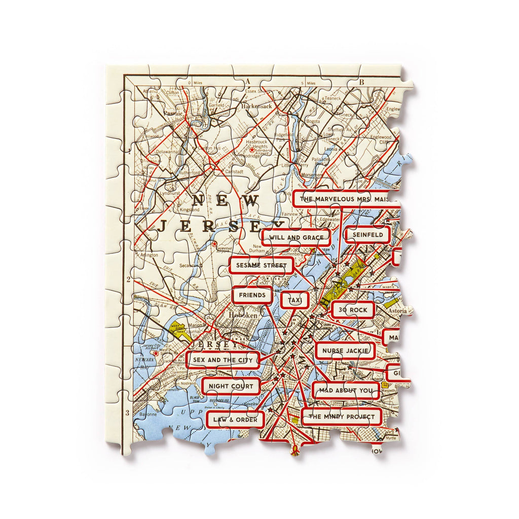Brass Monkey NYC Map 1,000 Piece Panoramic Puzzle