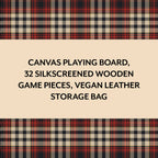 PENDLETON Red Black Check Pattern Chess & Checkers