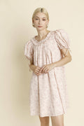 Floral Ruffle Mini Dress