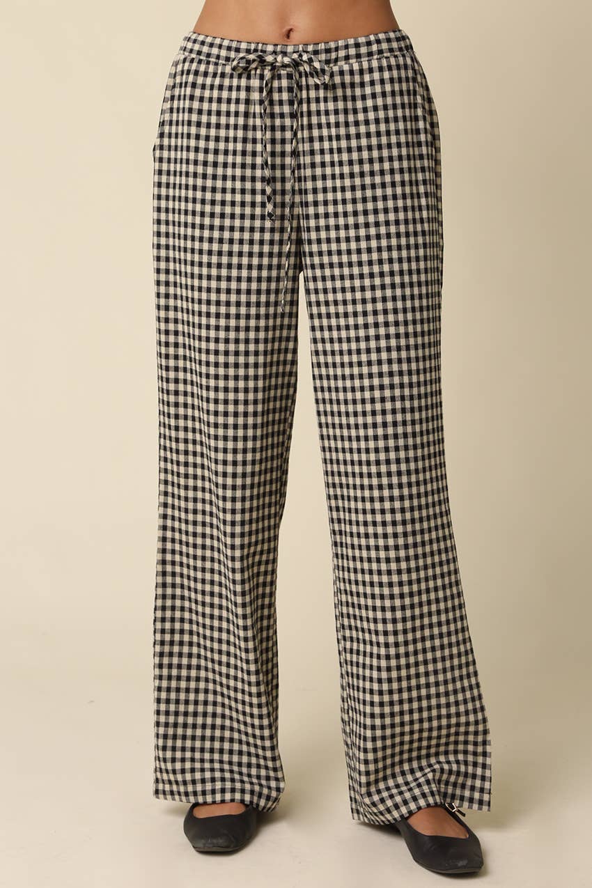 Sienna Gingham Drawstring Pants