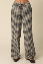 Sienna Gingham Drawstring Pants