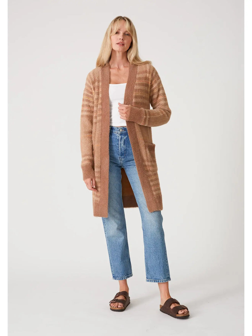 The Jemma Fuzzy Plaid Cardigan